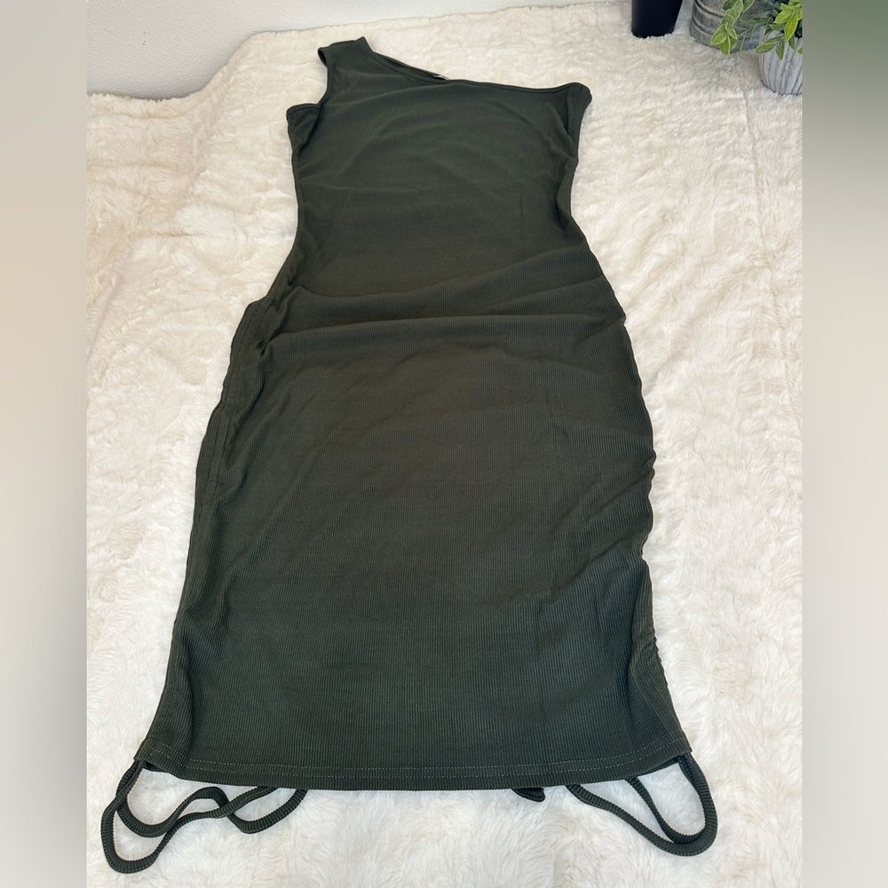 Women’s ribbed one shoulder dress Size Large